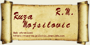 Ruža Mojsilović vizit kartica